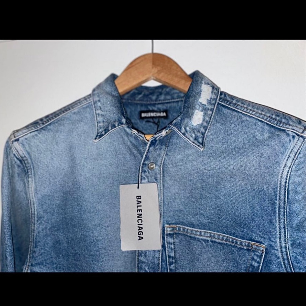 Balenciaga denim button up